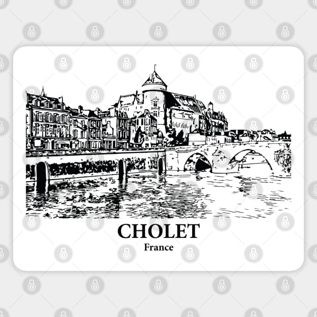 Cholet - France Magnet by Lakeric